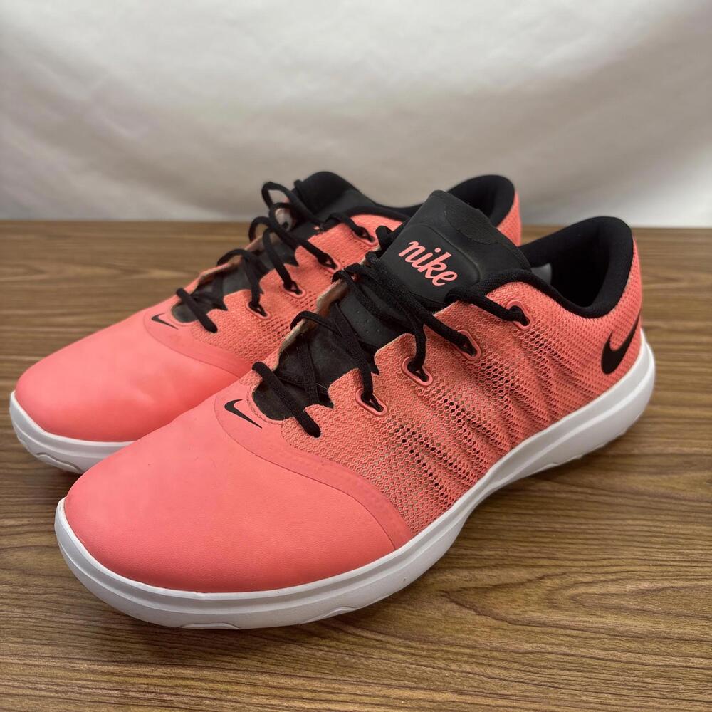 Women’s Nike Lunarlon Hot Pink Grip Bottom Golf Shoes Size 8.5 US 819040-600